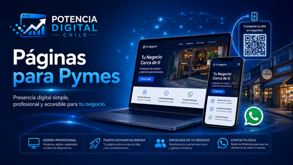 Páginas web para pymes y pequeños negocios de Potencia Digital Chile