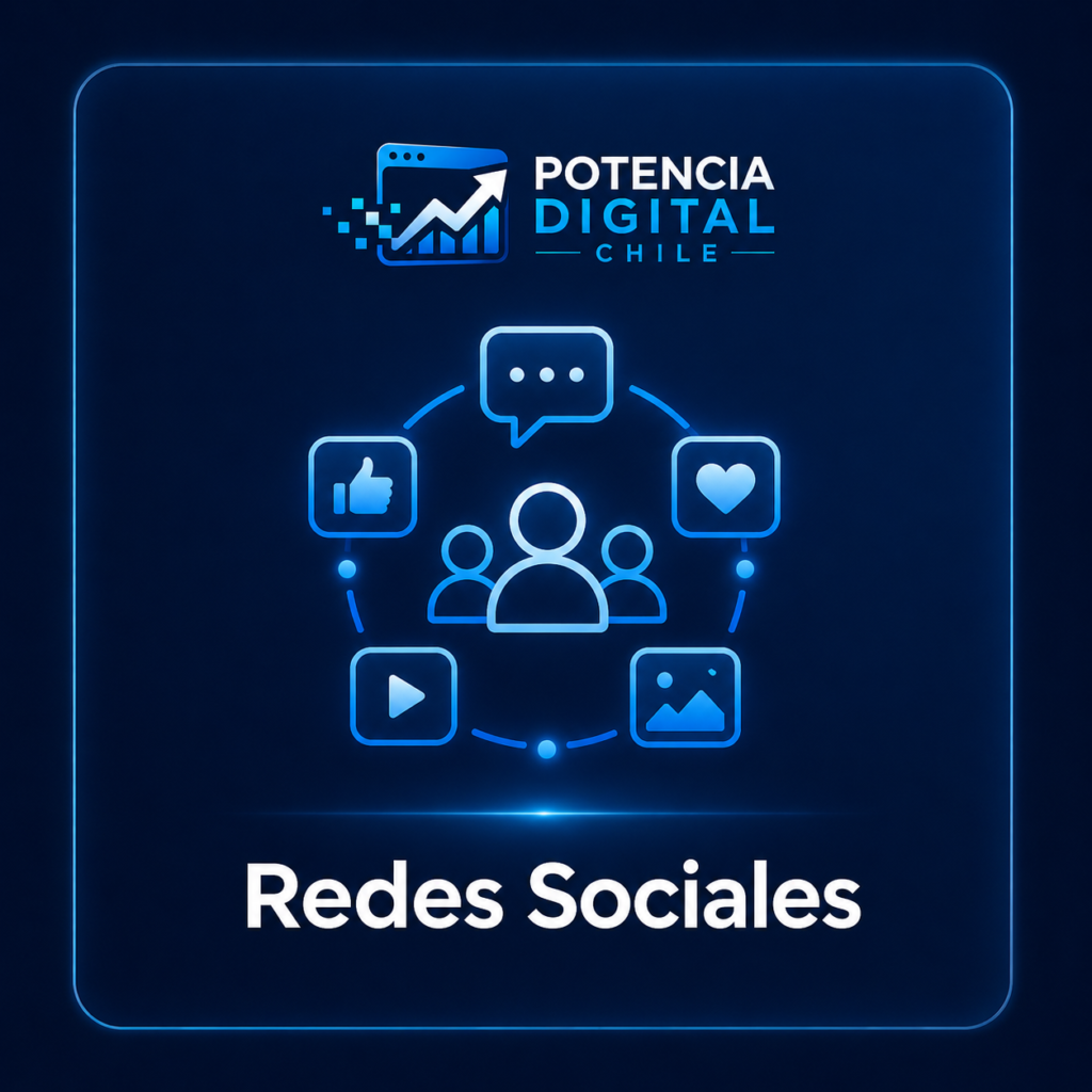 Manejo de redes sociales de Potencia Digital Chile