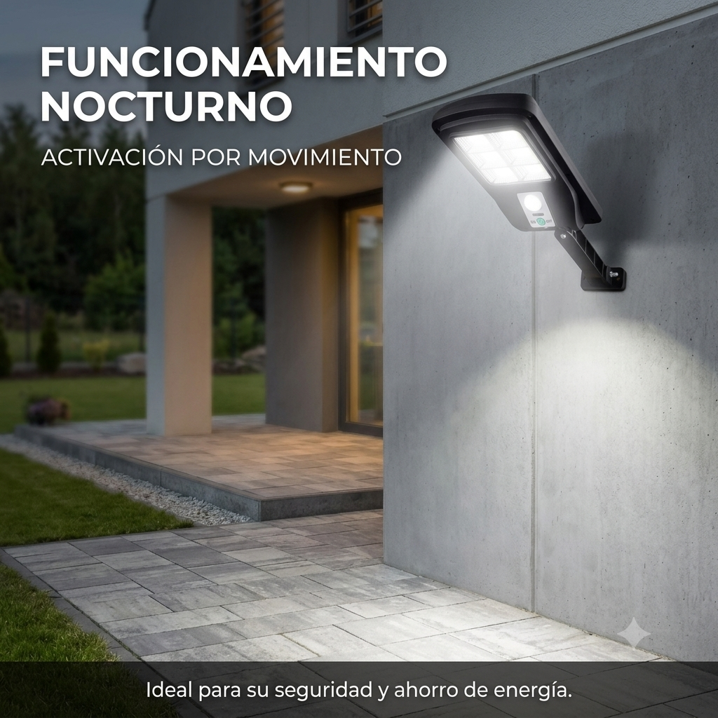 Pack de 4 Focos Solares LED Exteriores con Sensor de Movimiento - Imagen 3