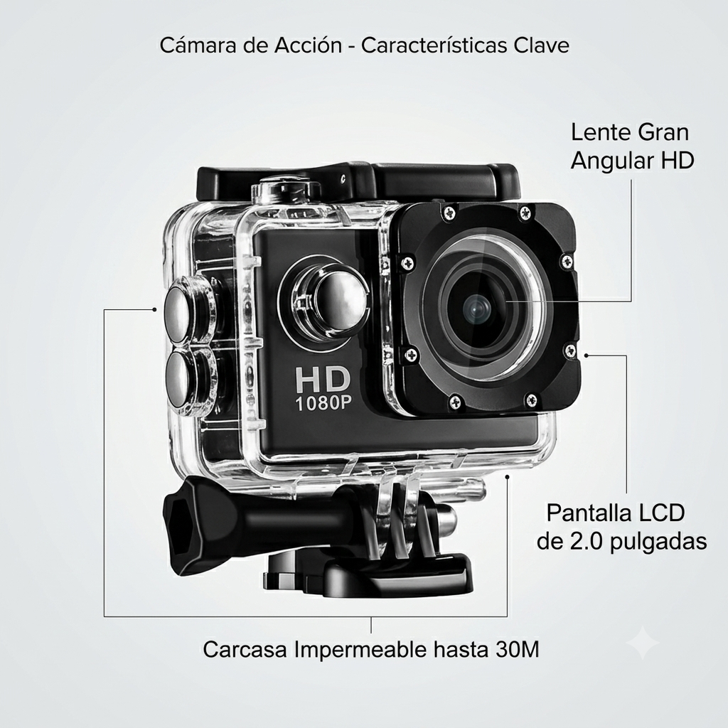 Cámara GoPro Full HD 4K 30FPS - Imagen 4