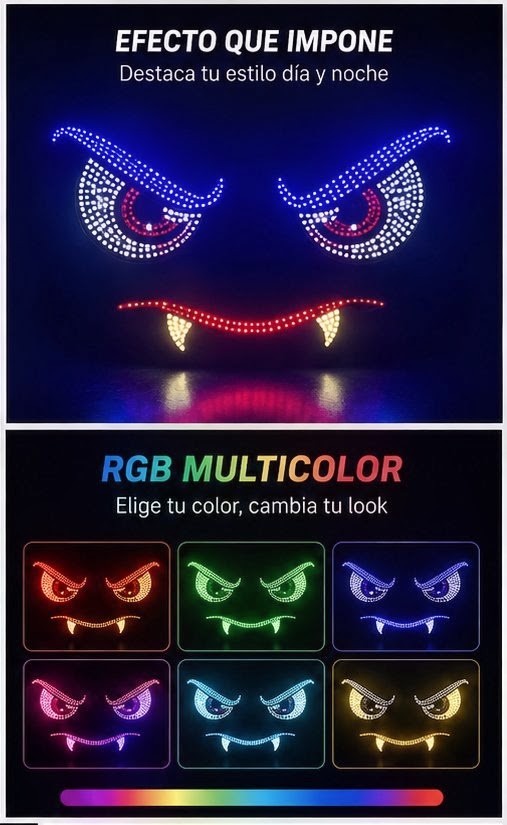Luces LED RGB Multicolor Decorativas – Para Auto, Streaming y Creadores de Contenido